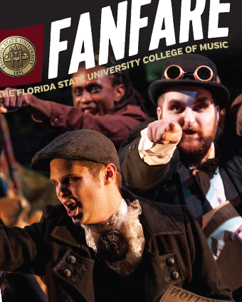 Cover of FSU College of Music Fanfare Magazine