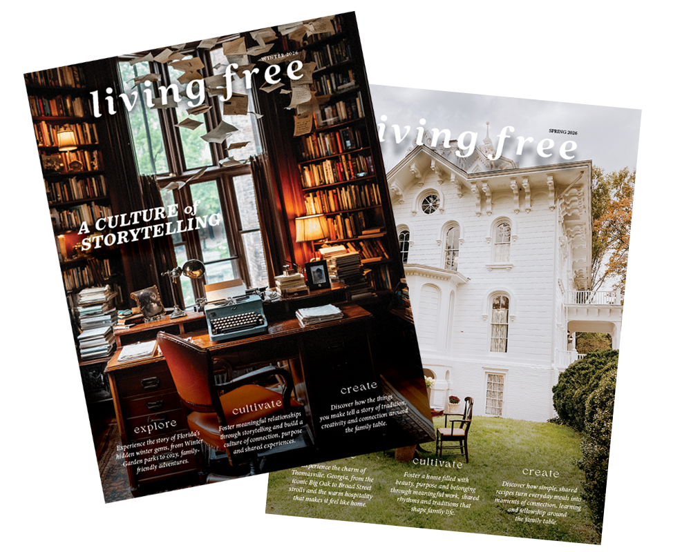 Living Free magazine covers