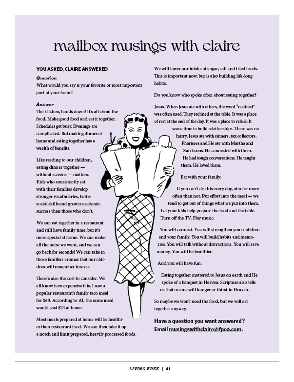 Musings with Claire column
