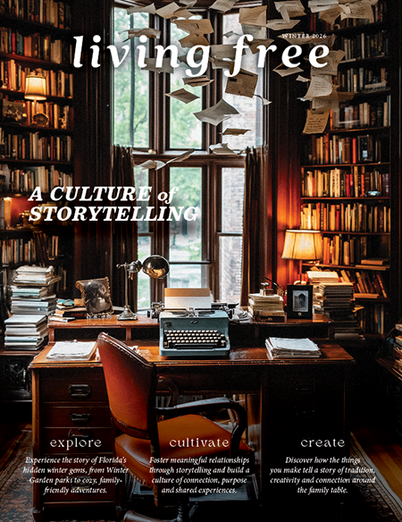 Living Free magazine cover